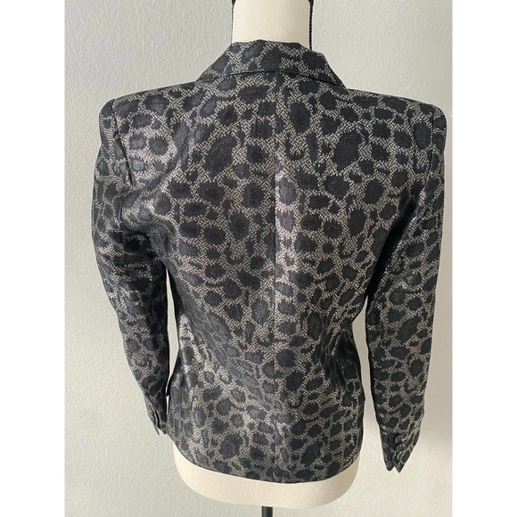 Smythe Blazer Printed Evening Leopard Pattern Jacket Size XS/2 - Picture 4 of 11